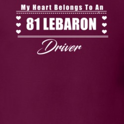 My Heart Belongs To A 1981 Lebaron Driver Dark Color T Shirt