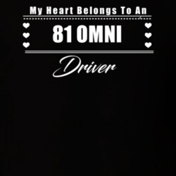 My Heart Belongs To A 1981 Omni Driver Dark Color T Shirt