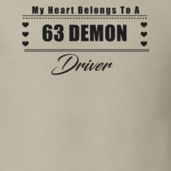 My Heart Belongs To A 1963 Demon Driver Light Color T Shirt