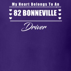 My Heart Belongs To A 1982 Bonneville Driver Dark Color T Shirt