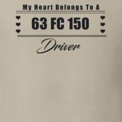 My Heart Belongs To A 1963 Fc 150 Driver Light Color T Shirt