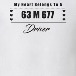 My Heart Belongs To A 1963 M 677 Driver Light Color T Shirt
