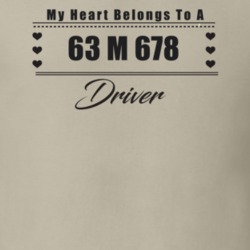 My Heart Belongs To A 1963 M 678 Driver Light Color T Shirt
