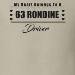 My Heart Belongs To A 1963 Rondine Driver Light Color T Shirt