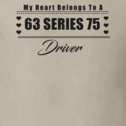 My Heart Belongs To A 1963 Series 75 Driver Light Color T Shirt