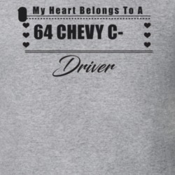 My Heart Belongs To A 1964 Chevy C-10 Driver Light Color T Shirt
