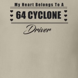 My Heart Belongs To A 1964 Cyclone Driver Light Color T Shirt