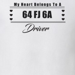 My Heart Belongs To A 1964 Fj 6A Driver Light Color T Shirt
