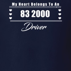 My Heart Belongs To A 1983 2000 Driver Dark Color T Shirt
