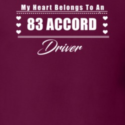 My Heart Belongs To A 1983 Accord Driver Dark Color T Shirt