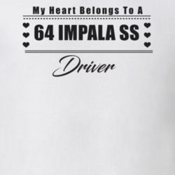 My Heart Belongs To A 1964 Impala Ss Driver Light Color T Shirt