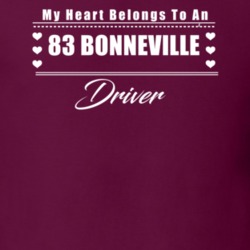 My Heart Belongs To A 1983 Bonneville Driver Dark Color T Shirt