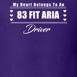 My Heart Belongs To A 1983 Fit Aria Driver Dark Color T Shirt