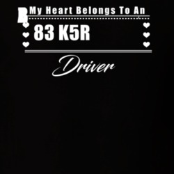 My Heart Belongs To A 1983 K5 Blazer Driver Dark Color T Shirt