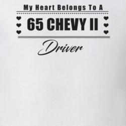 My Heart Belongs To A 1965 Chevy Ii Driver Light Color T Shirt