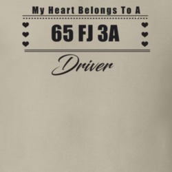 My Heart Belongs To A 1965 Fj 3A Driver Light Color T Shirt