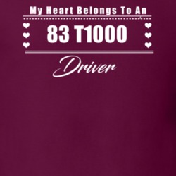 My Heart Belongs To A 1983 T1000 Driver Dark Color T Shirt