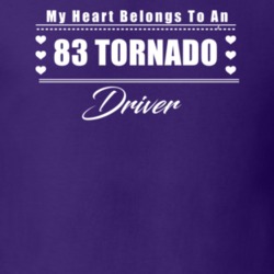 My Heart Belongs To A 1983 Tornado Driver Dark Color T Shirt