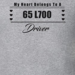My Heart Belongs To A 1965 L700 Driver Light Color T Shirt