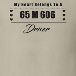My Heart Belongs To A 1965 M 606 Driver Light Color T Shirt