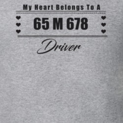 My Heart Belongs To A 1965 M 678 Driver Light Color T Shirt