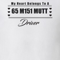 My Heart Belongs To A 1965 M151 Mutt Driver Light Color T Shirt
