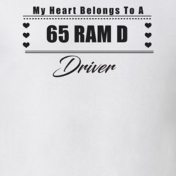 My Heart Belongs To A 1965 Ram D Driver Light Color T Shirt