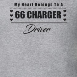 My Heart Belongs To A 1966 Charger Driver Light Color T Shirt