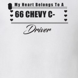 My Heart Belongs To A 1966 Chevy C-10 Driver Light Color T Shirt