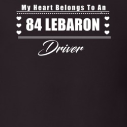 My Heart Belongs To A 1984 Lebaron Driver Dark Color T Shirt