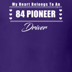 My Heart Belongs To A 1984 Pioneer Driver Dark Color T Shirt