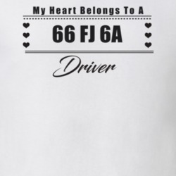 My Heart Belongs To A 1966 Fj 6A Driver Light Color T Shirt