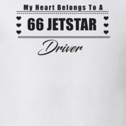 My Heart Belongs To A 1966 Jetstar Driver Light Color T Shirt
