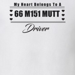 My Heart Belongs To A 1966 M151 Mutt Driver Light Color T Shirt