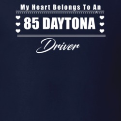 My Heart Belongs To A 1985 Daytona Driver Dark Color T Shirt
