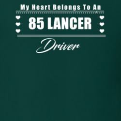 My Heart Belongs To A 1985 Lancer Driver Dark Color T Shirt