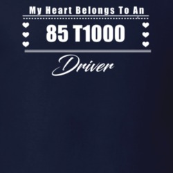 My Heart Belongs To A 1985 T1000 Driver Dark Color T Shirt