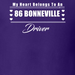 My Heart Belongs To A 1986 Bonneville Driver Dark Color T Shirt