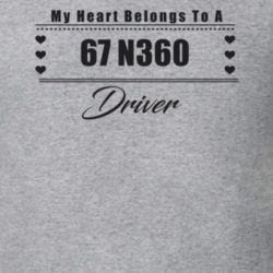 My Heart Belongs To A 1967 N360 Driver Light Color T Shirt