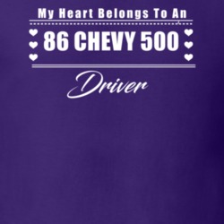 My Heart Belongs To A 1986 Chevy 500 Driver Dark Color T Shirt