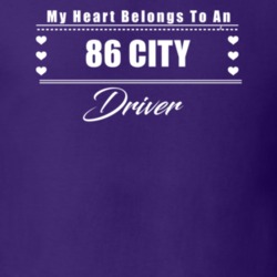 My Heart Belongs To A 1986 City Driver Dark Color T Shirt