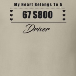 My Heart Belongs To A 1967 S800 Driver Light Color T Shirt