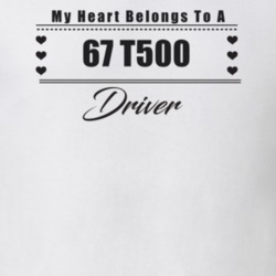 My Heart Belongs To A 1967 T500 Driver Light Color T Shirt