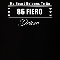 My Heart Belongs To A 1986 Fiero Driver Dark Color T Shirt
