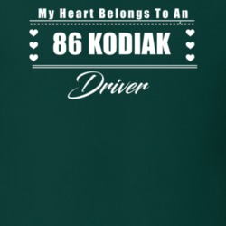 My Heart Belongs To A 1986 Kodiak Driver Dark Color T Shirt