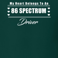 My Heart Belongs To A 1986 Spectrum Driver Dark Color T Shirt