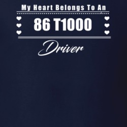 My Heart Belongs To A 1986 T1000 Driver Dark Color T Shirt
