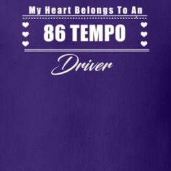 My Heart Belongs To A 1986 Tempo Driver Dark Color T Shirt