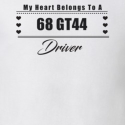 My Heart Belongs To A 1968 Gt44 Driver Light Color T Shirt