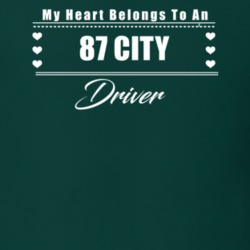 My Heart Belongs To A 1987 City Driver Dark Color T Shirt